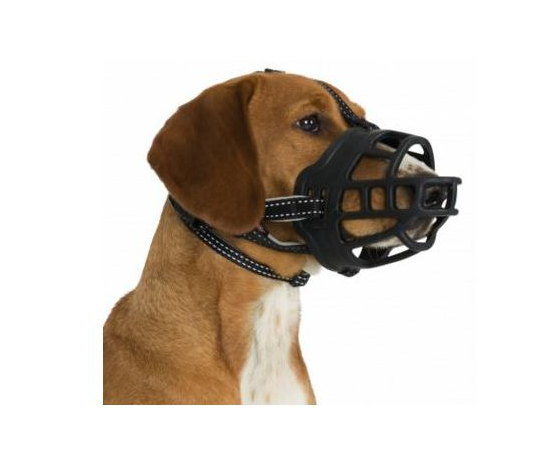 Trixie: Silikonska korpa za pse Muzzle Flex – Crna